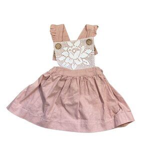 Tate & Adele Blush Harlow Pinafore 18-24 months